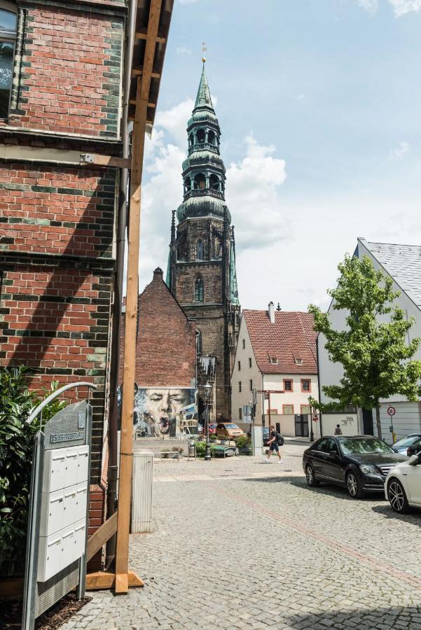 Apartmenthaus Am Dom Maisonette Mit Parkplatz Zwickau Dış mekan fotoğraf